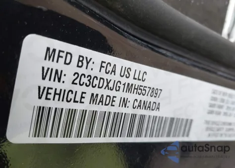 2021 Dodge Charger Sxt Awd из США, поврежденный, VIN 2C3CDXJG1MH557897